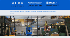 Desktop Screenshot of albasystems.co.uk